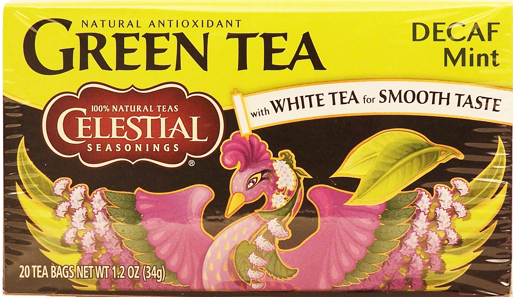 Celestial Seasonings  green tea, decaf mint with white tea for smooth taste, 20-bags Full-Size Picture